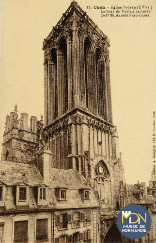 FK-043-Caen, église Saint-Jean, la tour du Portail.jpg