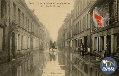 16 (environ) Cl_09_260_Caen_crue de l'Orne 1er décembre 1910_9-Rue des Carmes.jpg